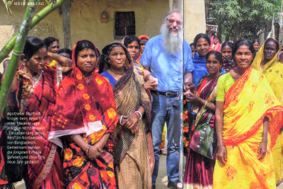 Diabetes Ratgeber zeigt Held des Monats Manfred Krüger mit Frauengruppe aus dem Projekt Ein Leben lang genug Reis in Bangladesch Diabetes Ratgeber zeigt Held des Monats Manfred Krüger mit Frauengruppe aus dem Projekt Ein Leben lang genug Reis in Bangladesch