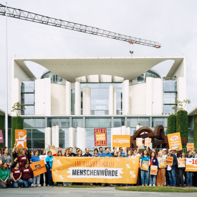 Protest gegen Kürzungen der Entwicklungszusammenarbeit 2026 Protest gegen Kürzungen der Entwicklungszusammenarbeit 2026